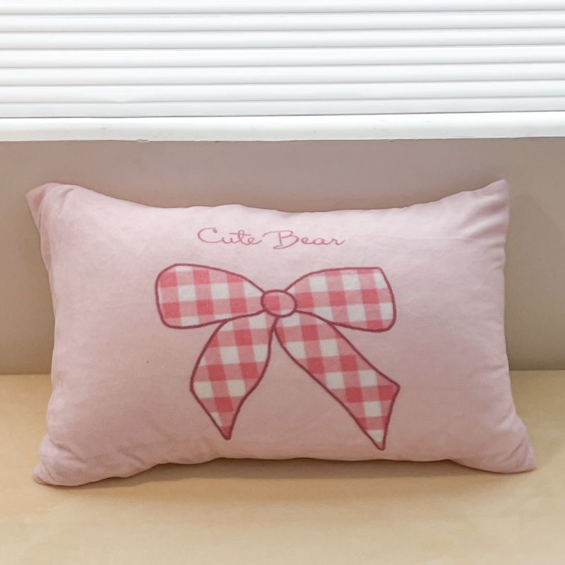 Dễ Thương Vỏ Gối Lông Cừu San Hô Dày Dặn Ấm Áp Họa Tiết Hoạt Hình Đáng Yêu