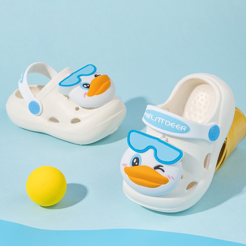AYUER Xăng đan crocs Đi Biển Họa Tiết Cá Mập / Cún Hoạt Hình 3d Cho Bé