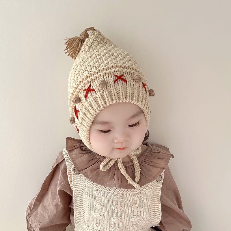 Thời Trang Mũ Len Giữ Ấm Tai Phong Cách Hàn Quốc Xinh Xắn Dành Cho Bé