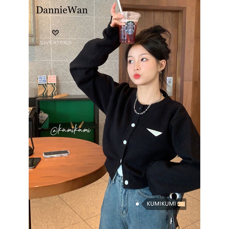 DannieWan Áo Len áo khoác cardigan Fashion Cute Popular Comfortable WMY23A0OG6 45Z231107