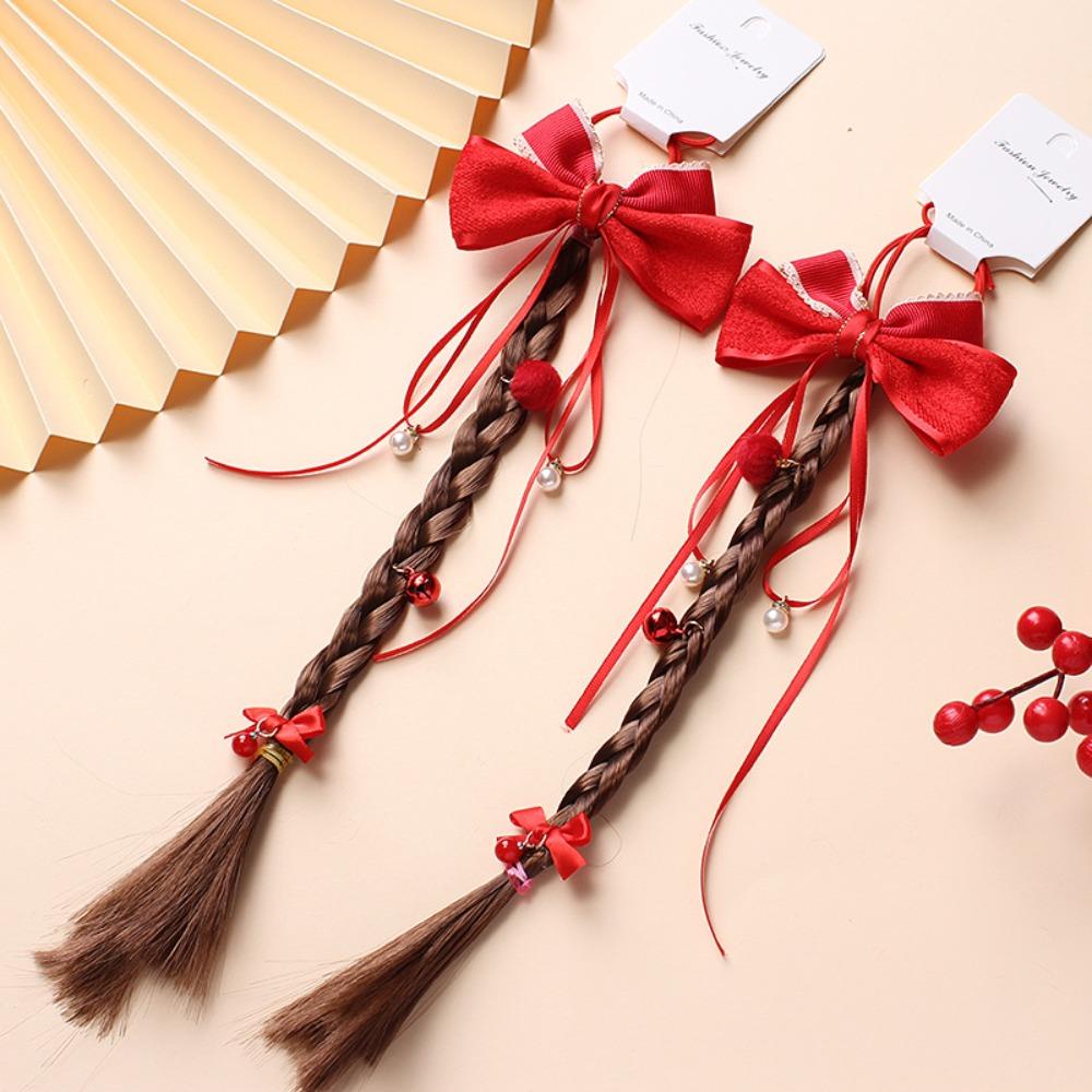 Kẹp Tóc Thắt Nơ Phong Cách hanfu Trung Hoa Dễ Thương Ngọt Ngào Mừng Năm Mới Cho Bé Gái