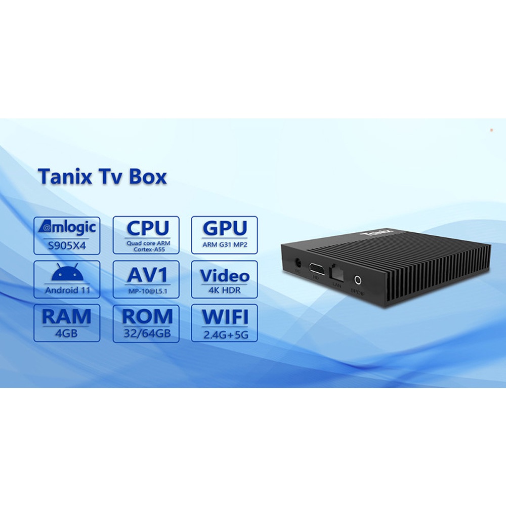 TANIX Đầu tv box x4 android 11.0 S905 X 4 av1 4gb ram 32gb / 64gb rom 2.4g wifi KèM Phụ KiệN ChấT LượNg Cao Xbox