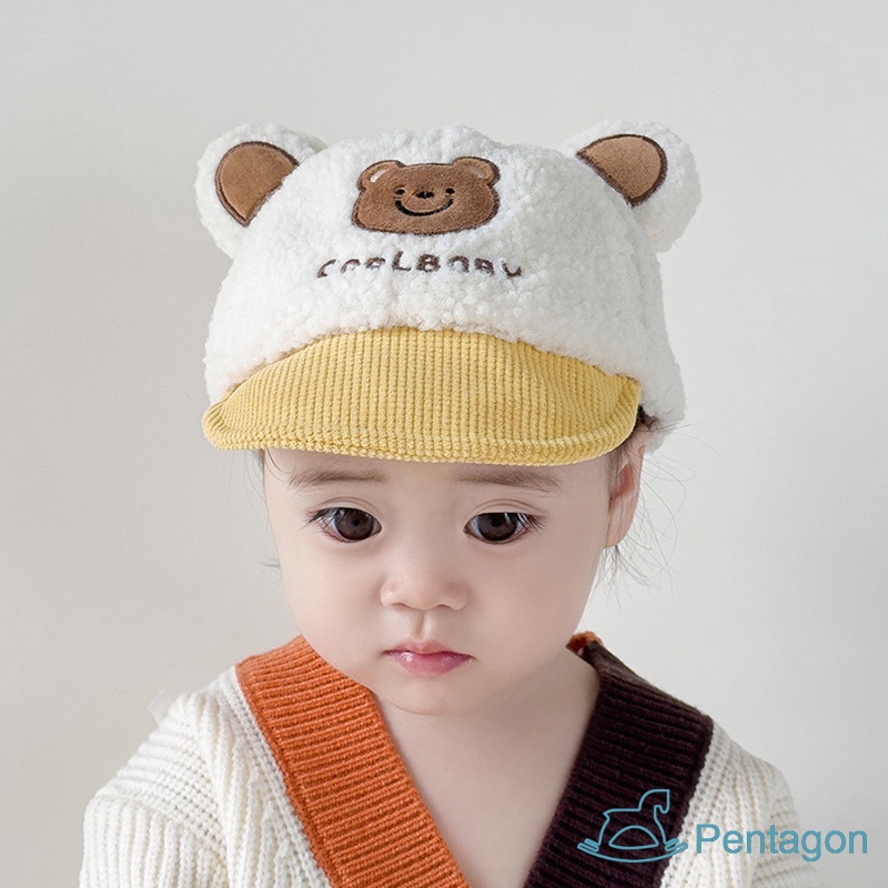 Mũ Lưỡi Trai Da Cừu Mềm Mại Giữ Ấm Mùa Đông Dành Cho Trẻ Em