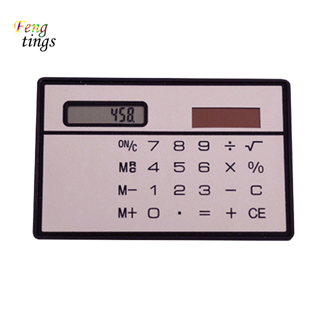 Máy Tính Thẻ 8 Chữ Số mini Siêu Bền Tiện Dụng Cho Gia Đình