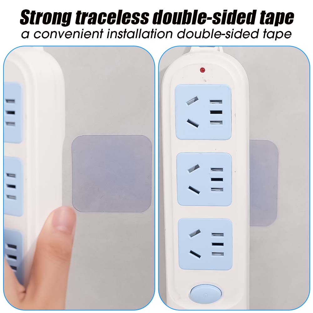 Bộ 10 Miếng Dán nano Hai Mặt Hình Vuông Trong Suốt Siêu Dính Chống Thấm Nước Kích Thước 60x60mm