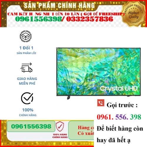 Tivi Samsung 43 inch Crystal UHD 4K CU8000 | ;