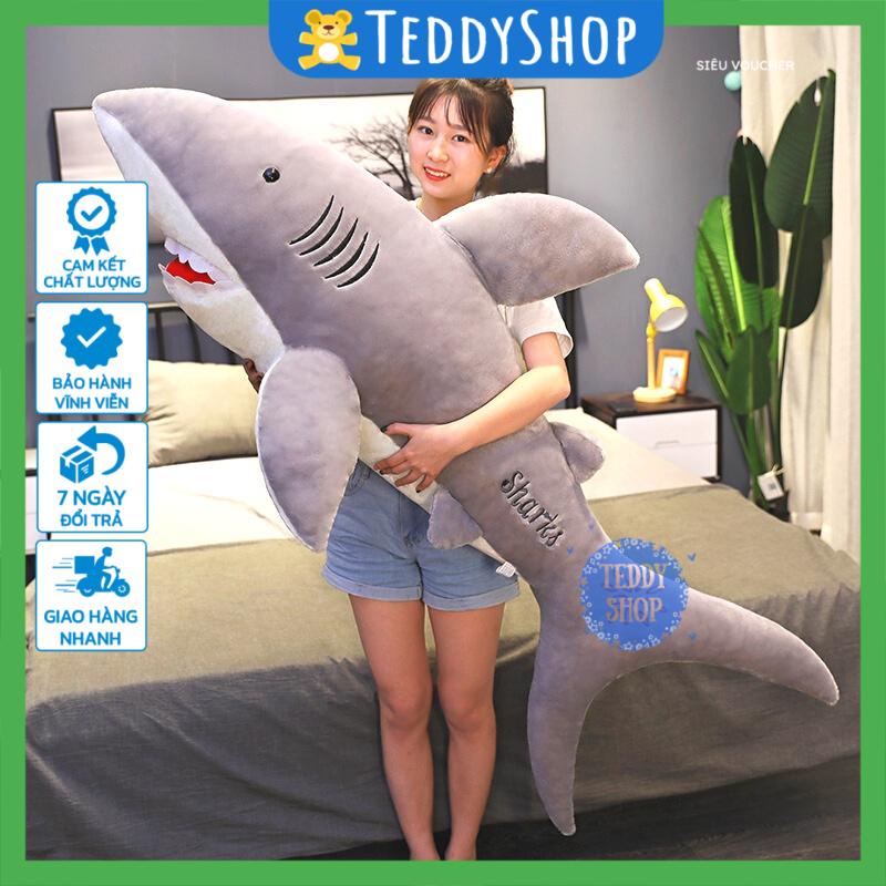Thú nhồi bông cá mập gấu bông đồ chơi mền mịn dễ thương cho bé