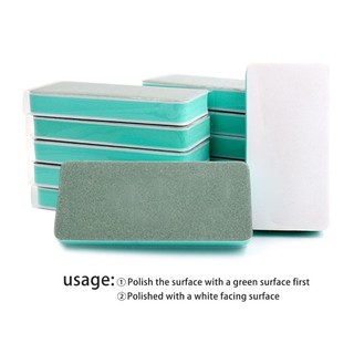 Seas Khối đánh bóng hai mặt Thanh đánh bóng hình chữ nhật Công cụ đánh bóng vàng bạc Khối đánh bóng móng tay Màu trắng xanh lá cây