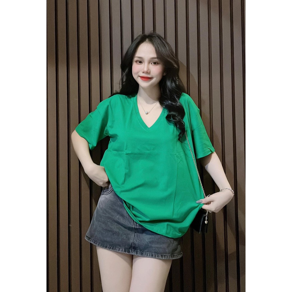 ÁO THUN FROM RỘNG CỔ TIM FREESIZE thoitrangteen00