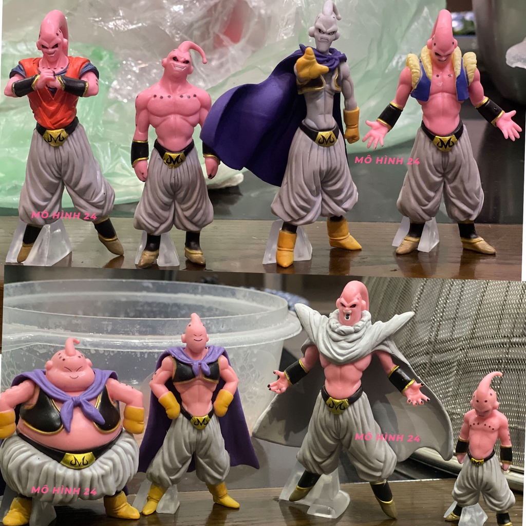 Bộ mô hình đầy đủ nhân vật Majin Buu ma bư trong Dragonball Z figure full