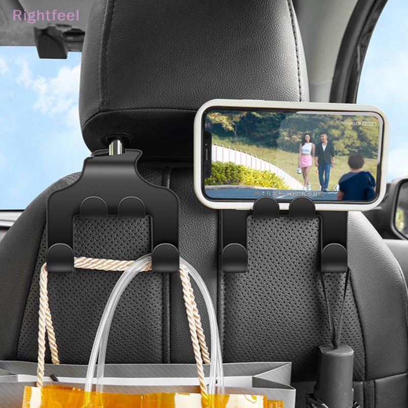 Móc Treo Đồ Gắn Ghế Ngồi Xe Hơi / Túi Xách Màu Đen Thông Dụng