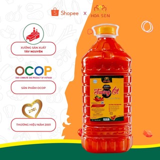 Tương ớt tương việt hoa sen bình pet 4.3kg - thơm ngon tròn vị