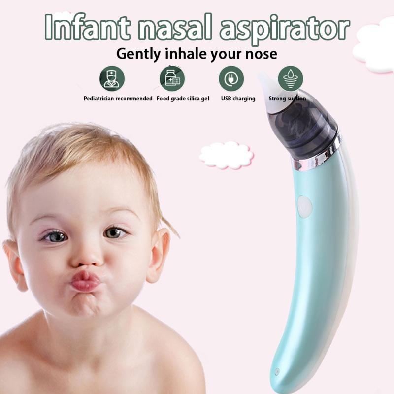 Máy hút mũi Little Bees phù hợp với trẻ sơ sinh, 5 cấp độ hút rất sạch và không gây đau