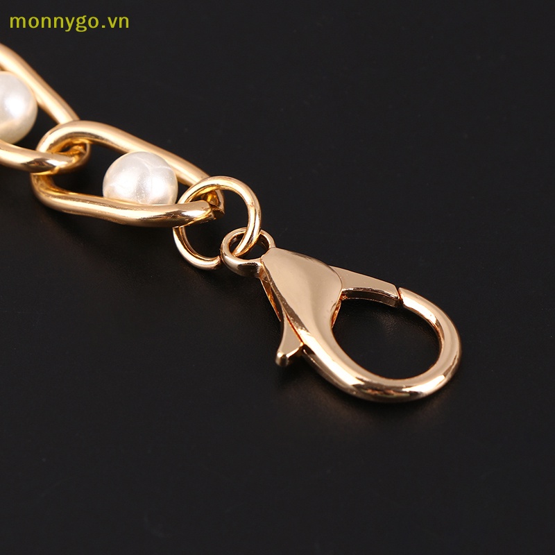 Monnygo Dây Đeo Túi Xách Dài 60 / 120cm Đính Ngọc Trai Thời Trang Cho Nữ