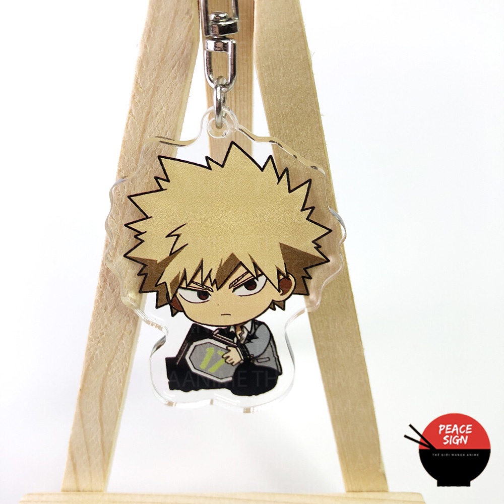 Móc khóa BOKU NO HERO ACADEMIA ver NGỒI Học Viện Anh Hùng anime chibi