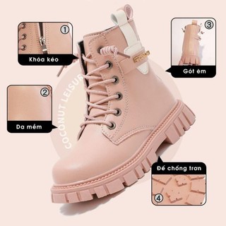 Bốt bé gái boot cho bé cá tính mềm êm nhẹ [GBG06]