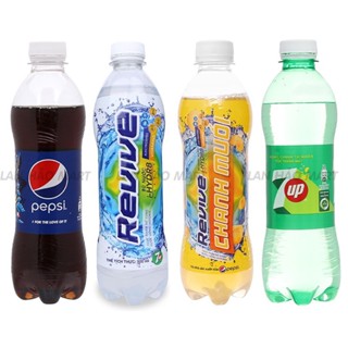 [6 Chai] Nước ngọt có ga Revive Chanh Muối/ Revive muối khoáng/ Pepsi chai/ 7up chai 390ml