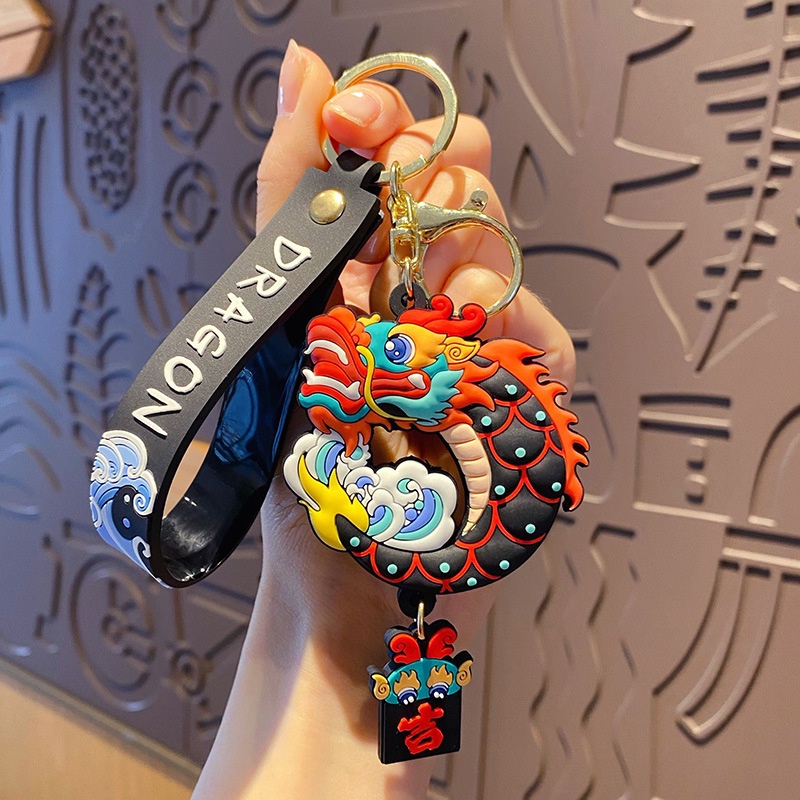 Mới Móc Khóa Hình Linh Vật Tám Mặt Sáng Tạo Dễ Thương