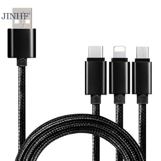 Cáp Sạc 3 Trong 1 type c micro usb Cho iphone android