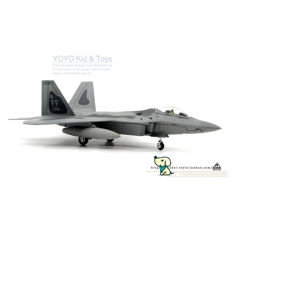Mô Hình Máy Bay Chiến Đấu f-22a raptor fighter 03-4046 f22 Bằng Hợp Kim Tỉ Lệ 1 / 100 Đẹp Mắt