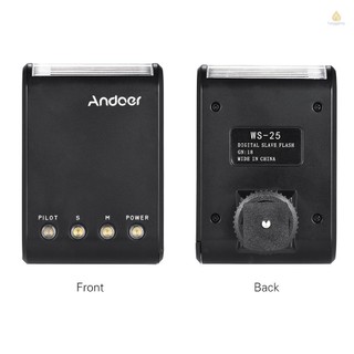 Andoer WS-25 Professional Portable Mini Digital Slave Flash Speedlite On-Camera Flash with Universal Hot Shoe GN18 for Canon  Pentax  a7 nex6 HX50 A99 Camera