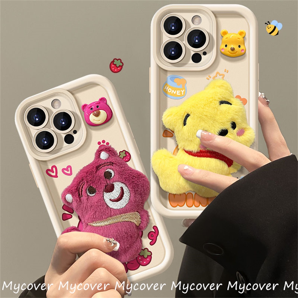 Dễ Thương Ốp Điện Thoại Silicon Mềm Hình Búp Bê 3d Cho iphone 11 13 12 14 15 pro max x xr xs max 6 7 8 plus