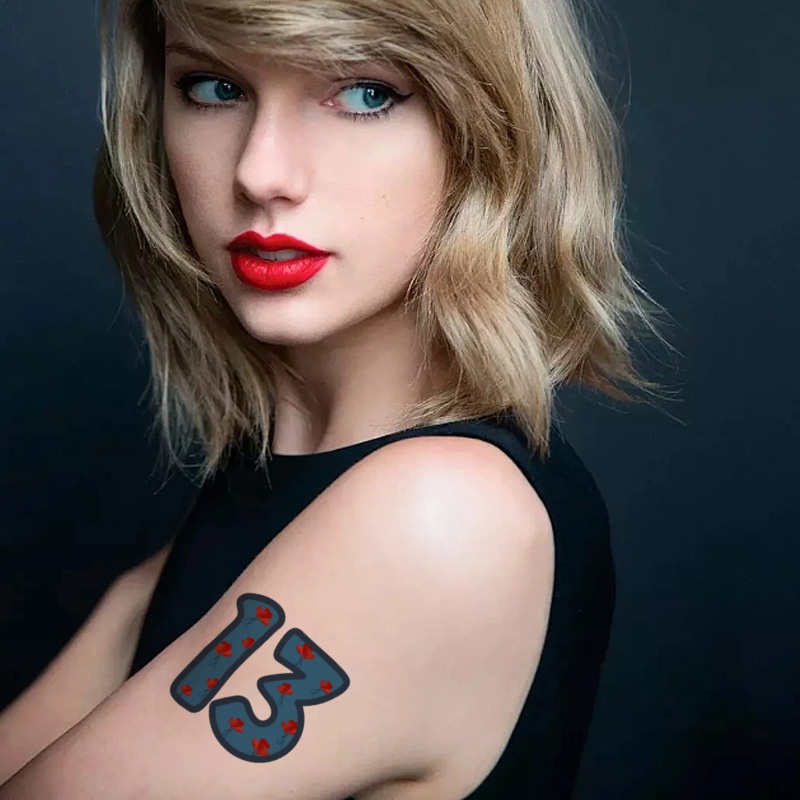 Hình Xăm Dán 13 Kiểu taylor swift Chống Nước Và Bền