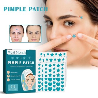 Set 216 Miếng Dán Mụn Hydrocolloid Vô Hình Thoáng Khí