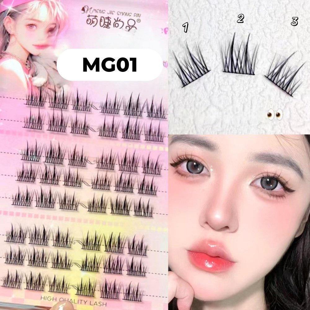 Mi sợi MJSP kèm keo gắn mi