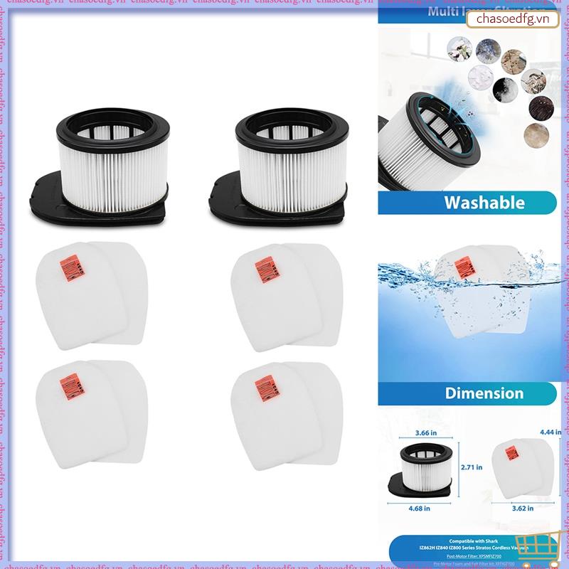 [R Q M U] Bộ lọc IZ862H cho máy hút bụi không dây cá mập, phù hợp cho bộ phận hút chân không dòng Sh