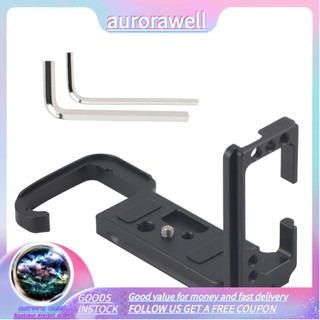 Aurorawell Tay cầm bằng kim loại phát hành nhanh L Plate Giá đỡ tay cầm cho máy ảnh không gương lật Sony A7M4