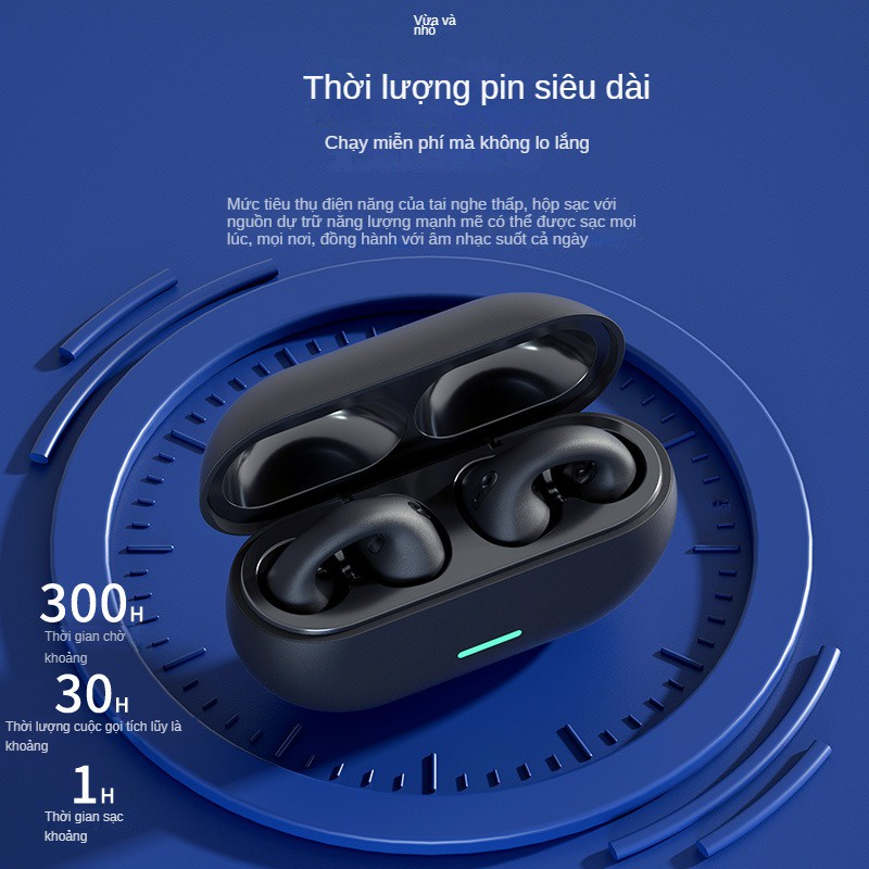 Tai Nghe Nhét Tai bluetooth Không Dây Thông Minh tws Có Kẹp Gắn Tai