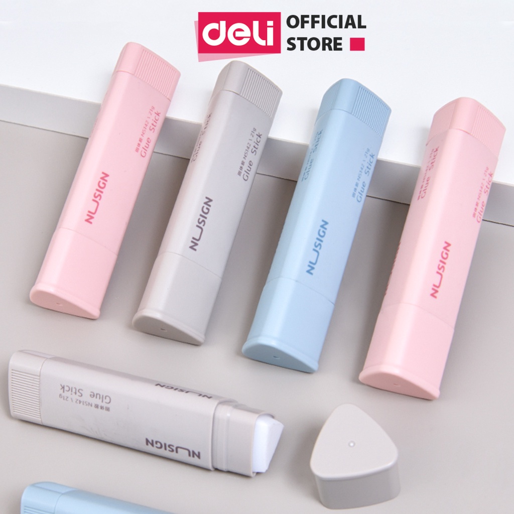 Hồ Keo Khô Hồ Dán Khô Deli Siêu Dính Nhỏ Gọn Tiện Lợi Cho Học Sinh Văn Phòng Màu Pastel Dễ Thương