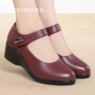 Leosoxs  giày búp bê Mary Jane Lolita Đế da mềm đế êm thời trang máy răng Tiện dụng Điệu đà Đế êm Điều chỉnh được Thanh lịch FLF23C0575 49Z231208
