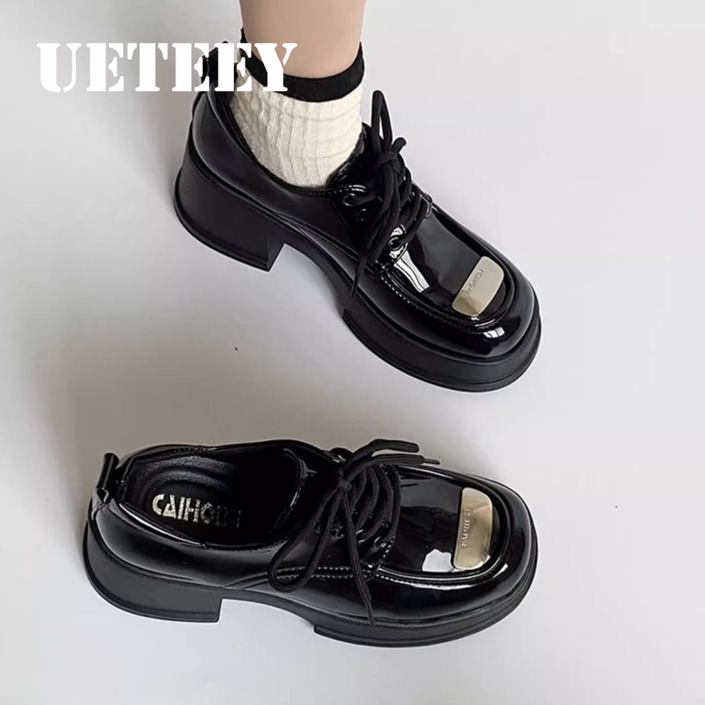 UETEEY  giày búp bê Mary Jane Lolita Đế da mềm đế êm thời trang Nhẹ nhàng Tự nhiên Đáng yêu Lịch sự Thoải mái FLF23C092S 50Z231211