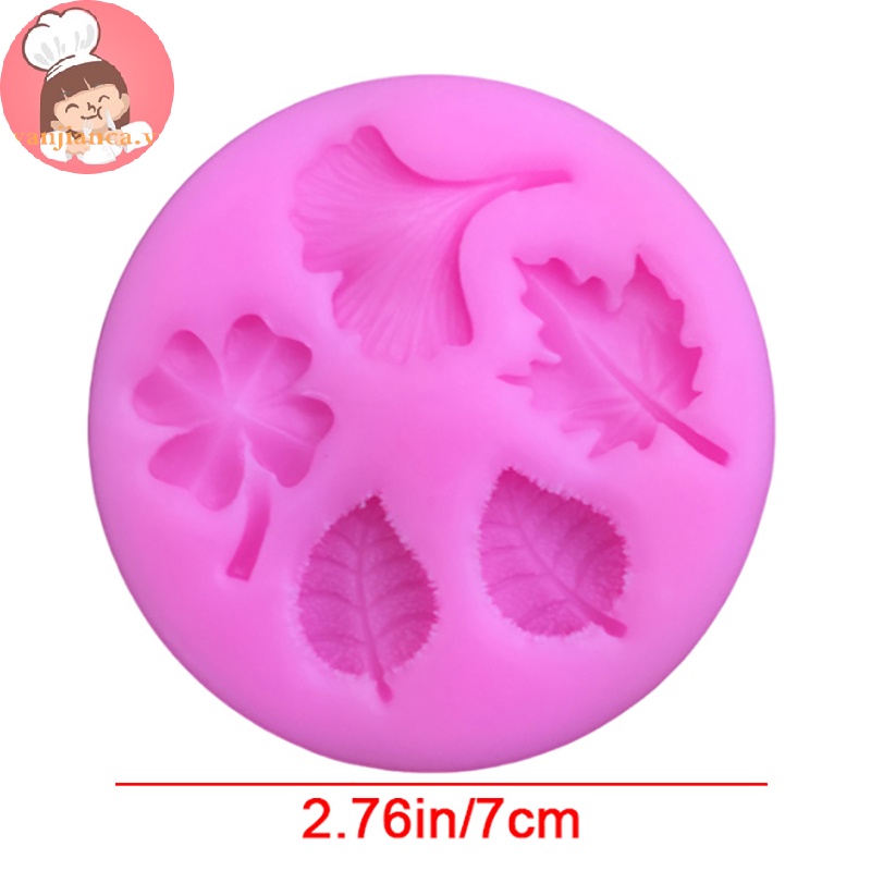 Yanca 1 Khuôn Silicon Làm Bánh / Sô Cô La / Kẹo Đường Hình Chiếc Lá diy vn