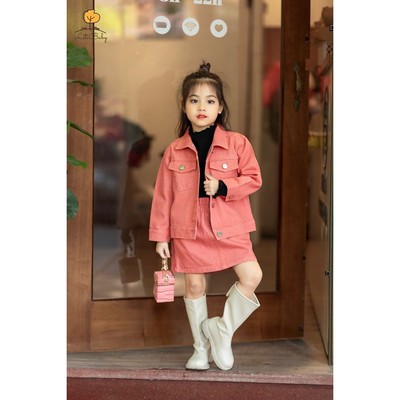 Bộ thời trang LITIBABY kèm chân váy cho bé gái 11kg - 30kg