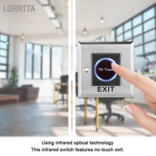 Lorrtta Công tắc cảm biến hồng ngoại Không tiếp xúc Nút thoát cửa không ứng có đèn nền để kiểm soát truy cập