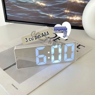 Đồng hồ led để bàn trang trí CozyMint decor điện tử đẹp, Đồng hồ để bàn, đồng hồ Led để bàn, đồng hồ báo thức