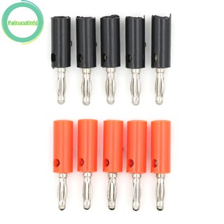 Set 5 đầu cắm bắp chuối 4mm màu đỏ đen chuyên dụng cho loa