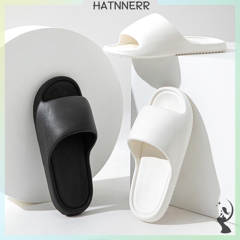 Dép Đi Trong Nhà Đế Dày Màu Trơn Chống Trượt Thoáng Khí Dành Cho Cặp Đôi fhs