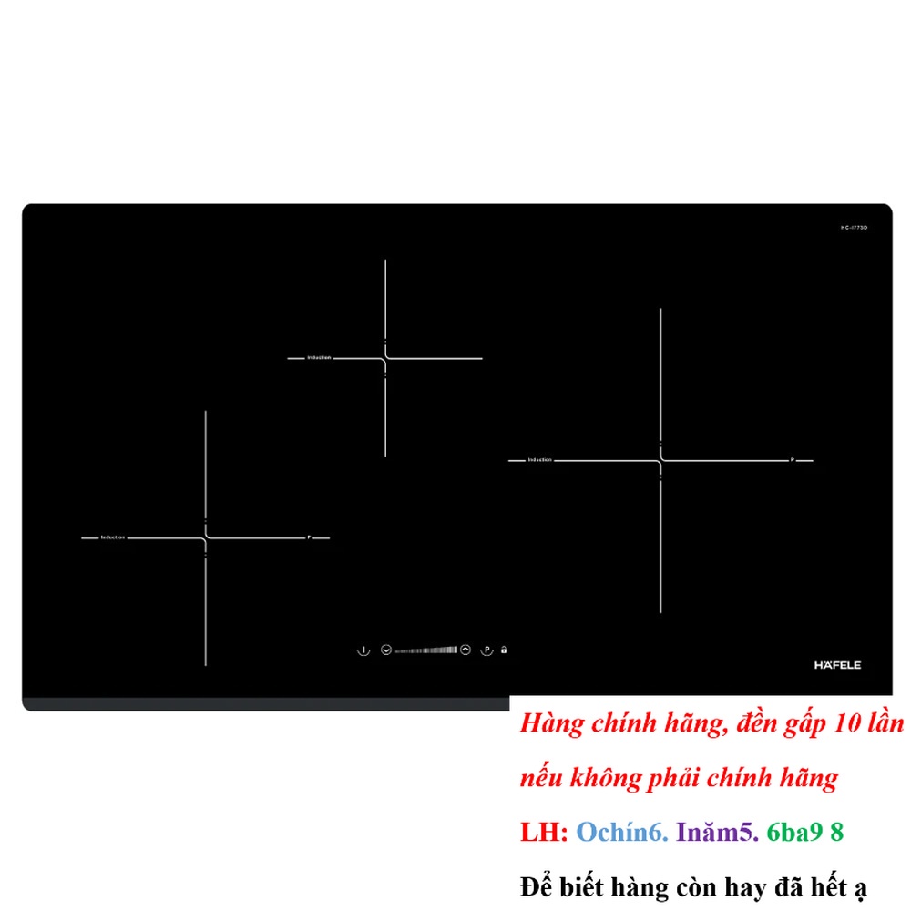 [HÃNG] Bếp từ 3 vùng nấu Hafele HC-I773D 536.01.905