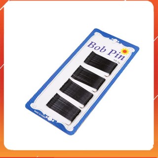 Vỉ 36 chiếc kẹp tăm đen, kẹp ghim tóc tăm đen, ghim cài tóc cố định làm đẹp, make up _MQS