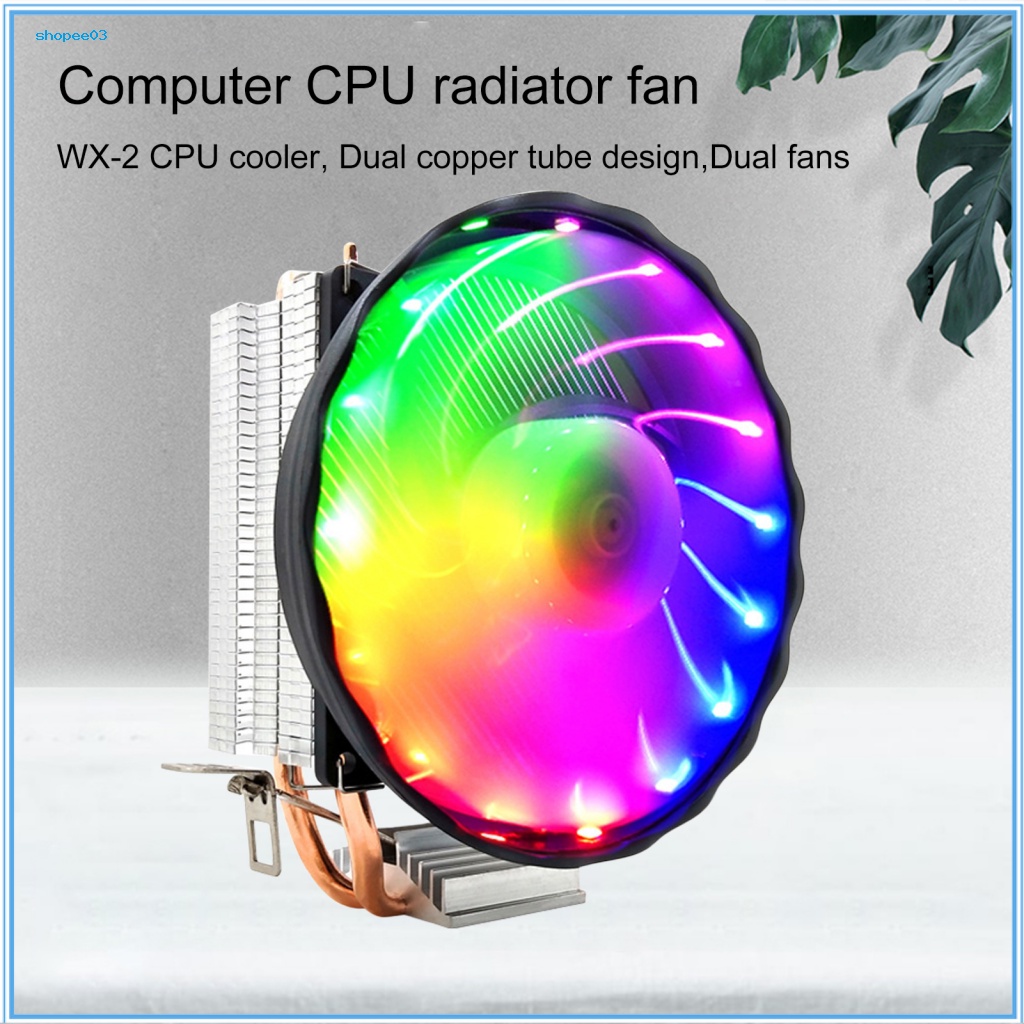 Quạt Tản Nhiệt WX-2 Kèm Đèn RGB Nhiều Màu Sắc Nhỏ Gọn Tiện Dụng Cho Má