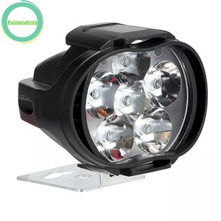 1 Đèn Pha 6 Bóng LED Siêu Sáng Cho Xe Máy