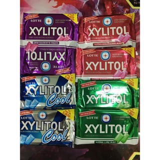 Vỉ kẹo cao su lotte xylitol các vị không đường 11,6g
