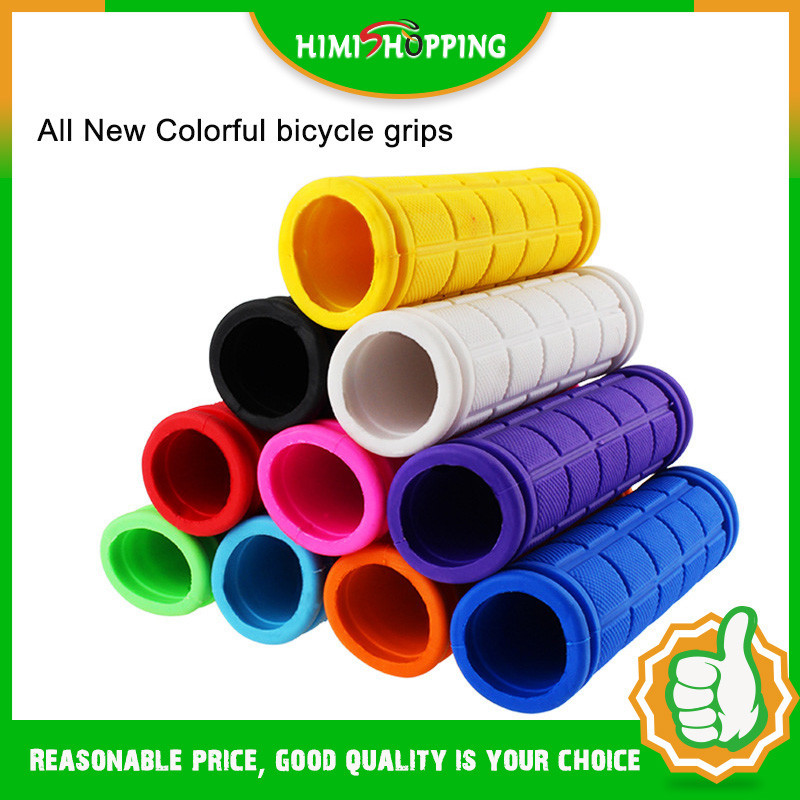 1 Cặp Tay Lái Xe Đạp Cao Su Tay Cầm Cao Su Bao Găng Tay Nhiều Màu Sắc MTB BMX Tay Cầm Tay Cầm Tay Cầm Phần Xe Đạp