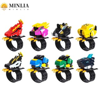 Minlia Miniforce Đồ chơi đồng hồ, Nhân vật hành động Biến hình đồng hồ Đồ chơi biến dạng, Mô hình sáng tạo Búp bê Ruper Khủng long Mecha Robot Đồng hồ mật Mini dành cho bé trai