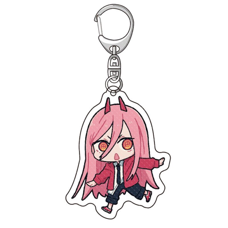 Móc khóa Anime Chainsaw Man Thợ Săn Quỷ nhựa Acrylic hai mặt, in hình các nhân vật dễ thương chibi cute