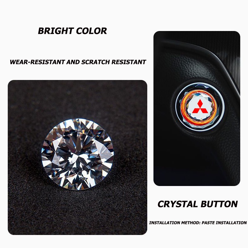 Phù Hợp Miếng Dán Trang Trí Nút Khởi Động Xe Hơi mitsubishi asx lancerex eclipse cross outlander pajero lancer xpander montero